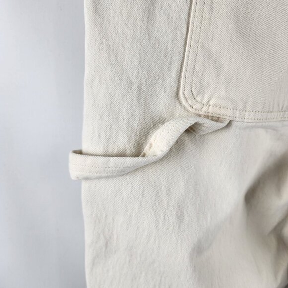 Abercrombie & Fitch Pants Mens 40x34 Cream 90s Loose Carpenter Jeans - Picture 11 of 13